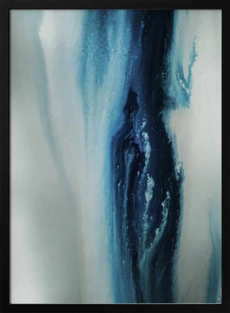 Flowing - Deep Blue | Poster