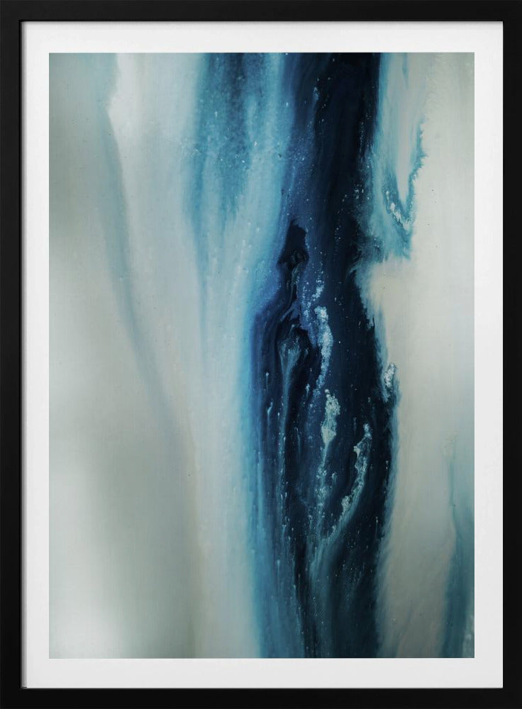 Flowing - Deep Blue | Poster