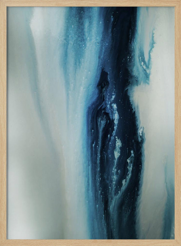 Flowing - Deep Blue | Poster