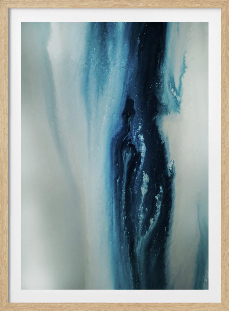 Flowing - Deep Blue | Poster