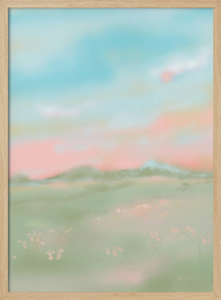 Dreamy Pastel Meadow | Poster
