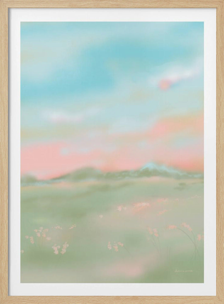 Dreamy Pastel Meadow | Poster
