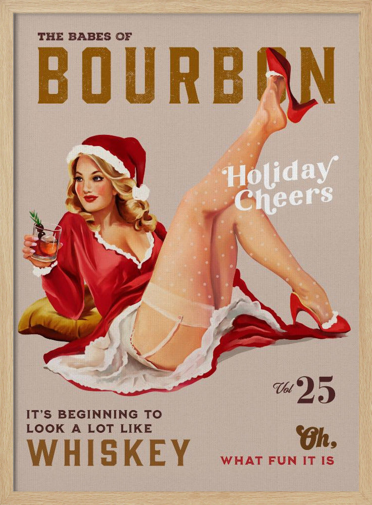 Babes of Bourbon Vol 25 Holiday Cheer Christmas Pinup | Poster