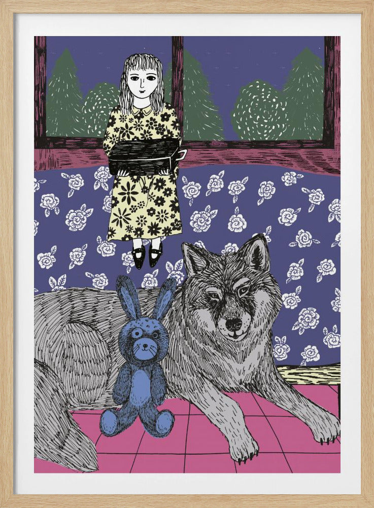 Girl With Wolf | Poster
