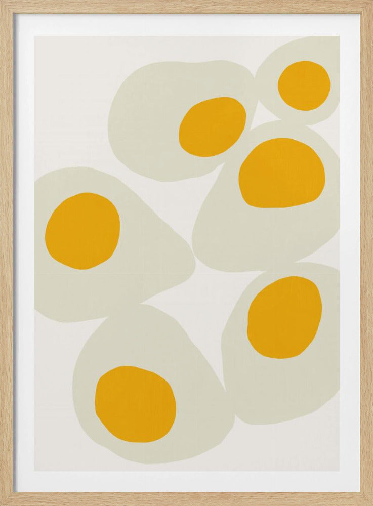 Yellow Eggs food art | Poster