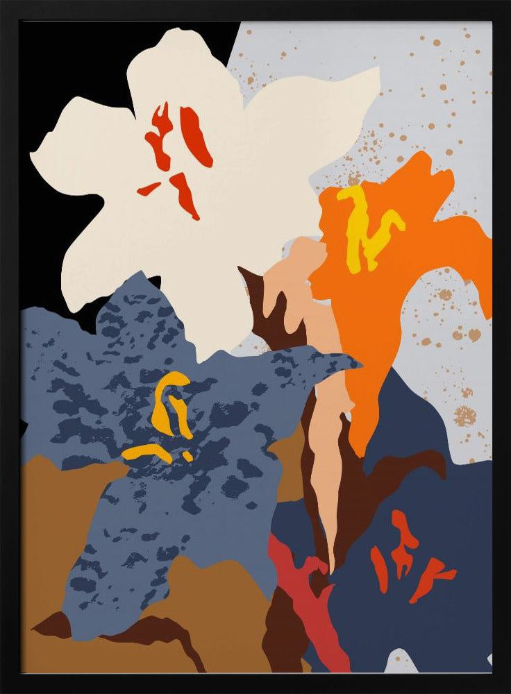 Abstract Lilies Close Up | Poster