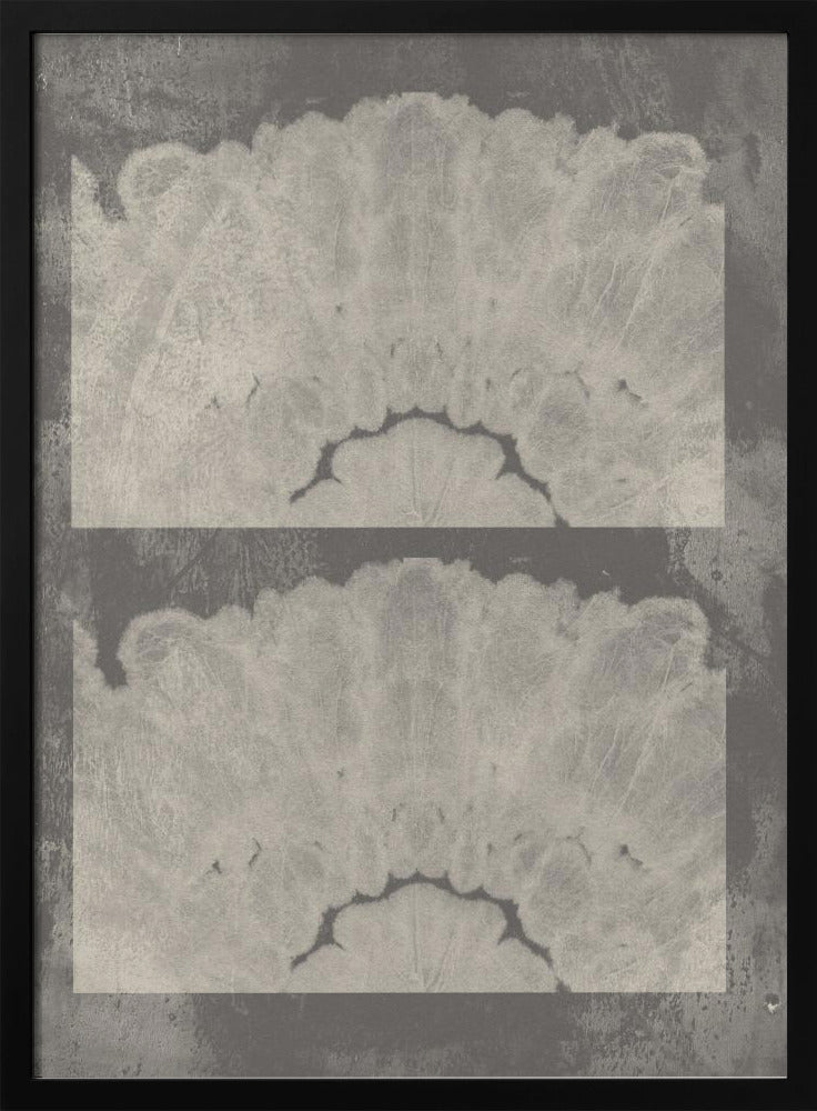 Batik Traces – Neutral Abstract in Taupe and White | Poster