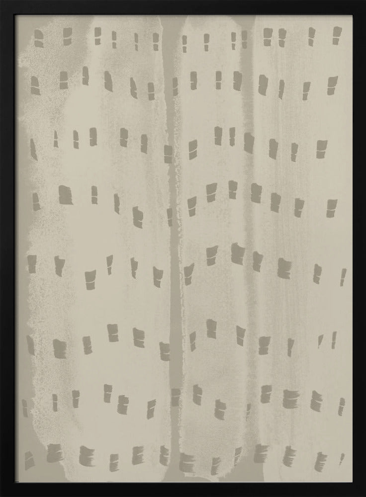 Soft Wave Rhythm – Wabi-Sabi Pattern in Beige | Poster