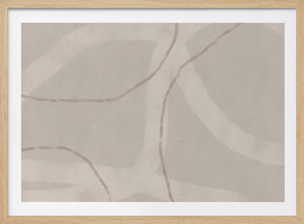 Neutral Abstract Watercolor. Minimalist In Pastel Colors No. 1 | Poster