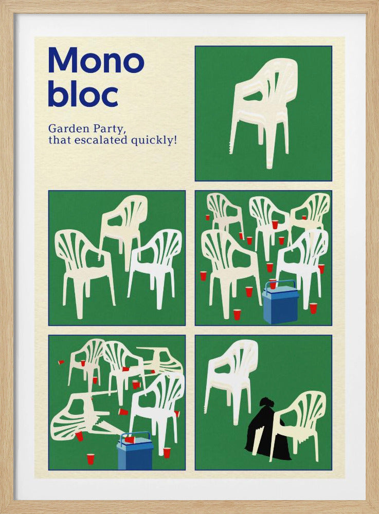 Poster Monobloc Five Squares | Poster