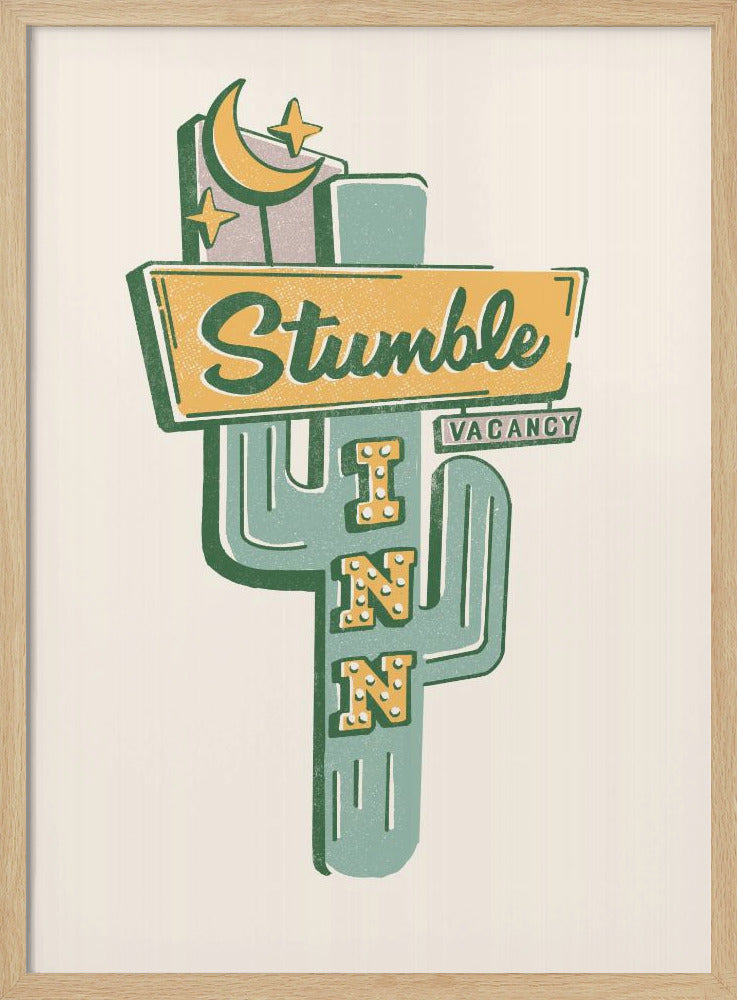 Stumble Inn Southwestern Roadside Motel Art | Poster