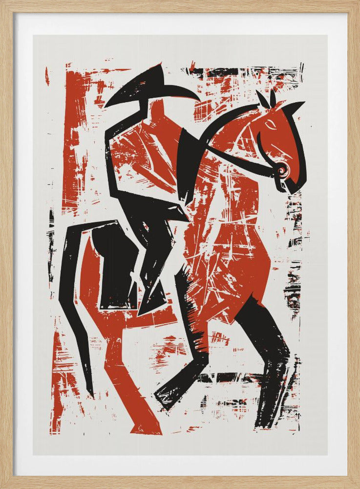 Abstract Horse Rider | Poster