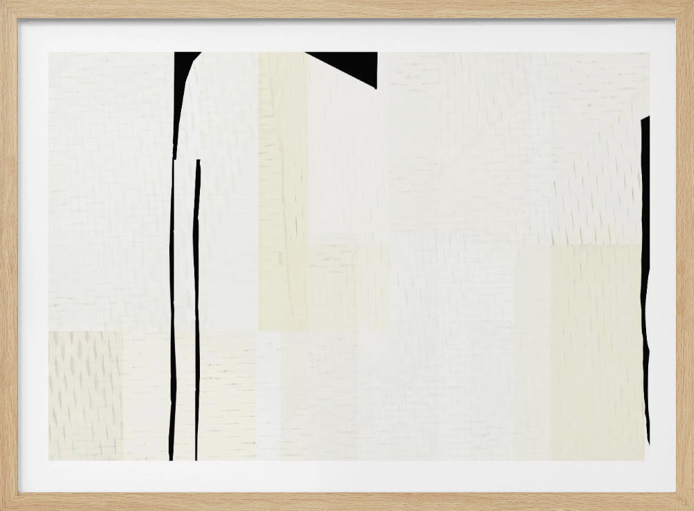 White Woven Art 1 | Poster