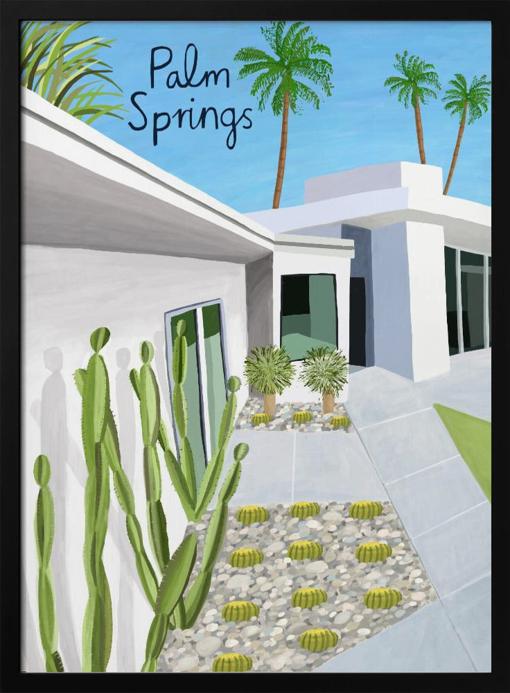 Palm Springs Modern Architecture by Artist Carla Daly | Poster
