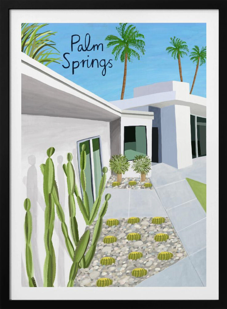 Palm Springs Modern Architecture by Artist Carla Daly | Poster