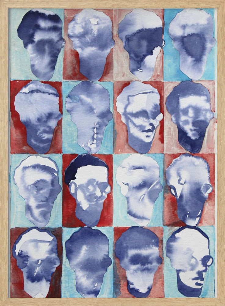 Aldo Red Blue 4x4 | Poster