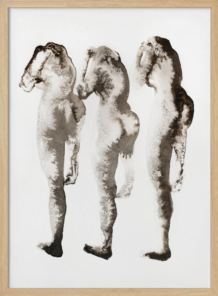 Figure Study 3x (nach Muybridge) | Poster
