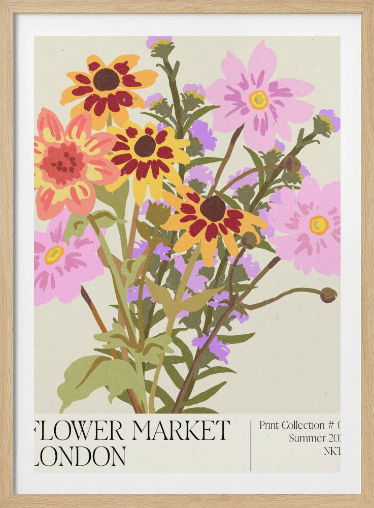 London Flower Market | Poster