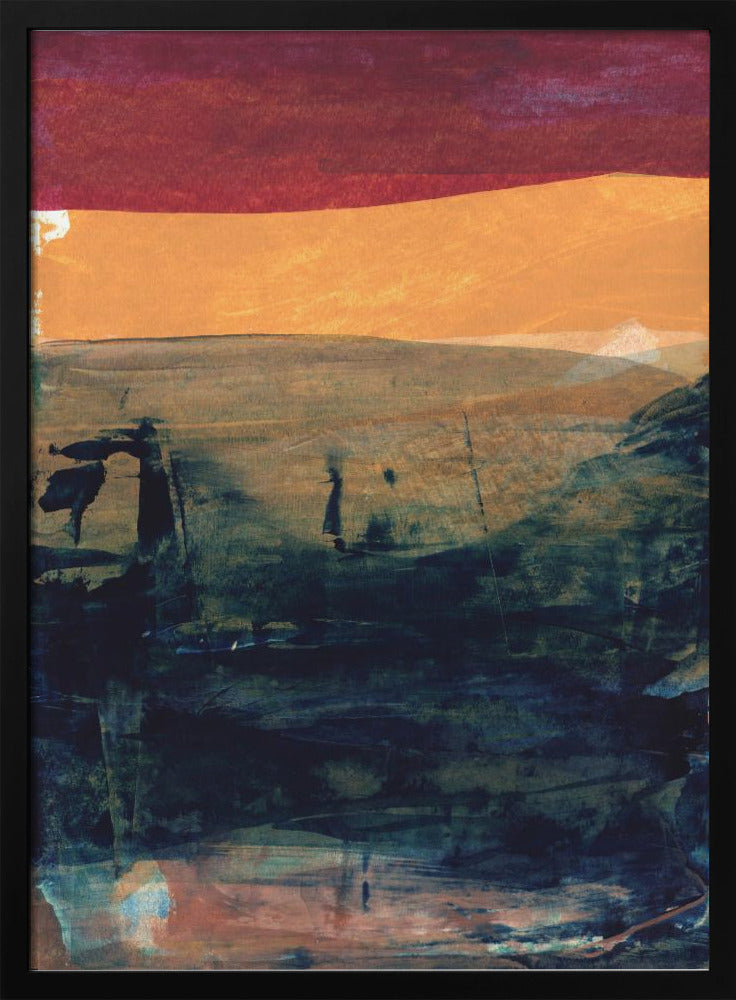 Blend Of Earthy Tones And Vibrant Teal | Poster