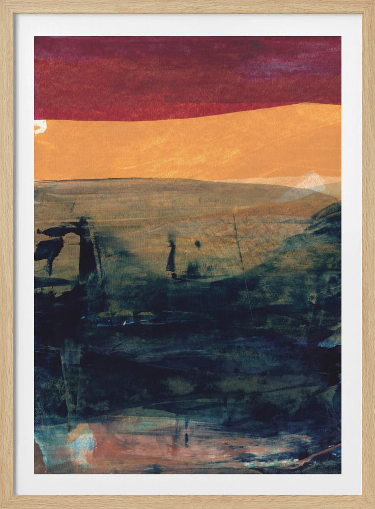 Blend Of Earthy Tones And Vibrant Teal | Poster