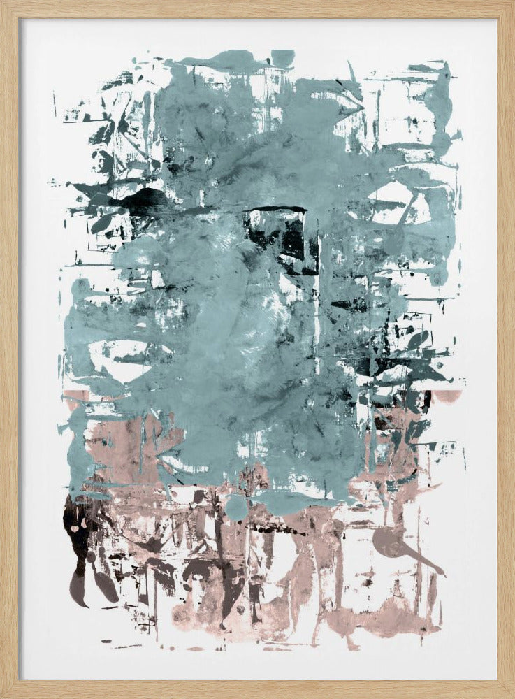 Abstract Neutral Scrapes 1 | Poster