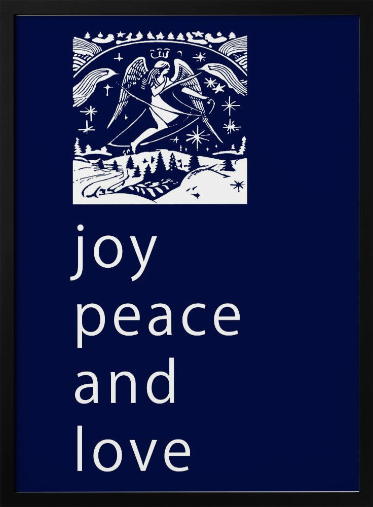 Bows and Baubles: Joy Peace and Love Christmas | Poster