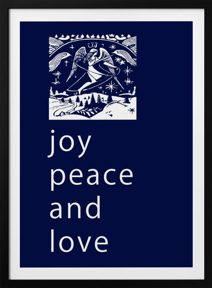 Bows and Baubles: Joy Peace and Love Christmas | Poster