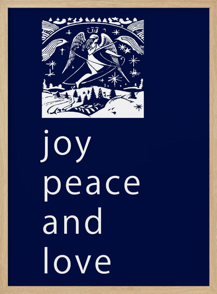 Bows and Baubles: Joy Peace and Love Christmas | Poster