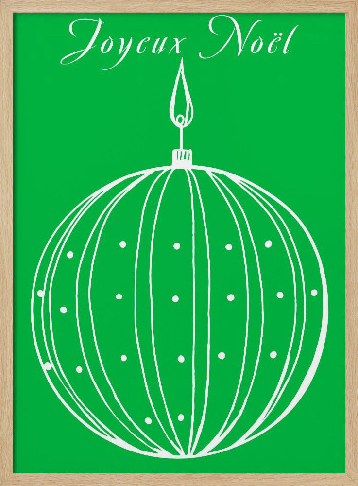 Bows and Baubles: Joyeux Noël Christmas | Poster