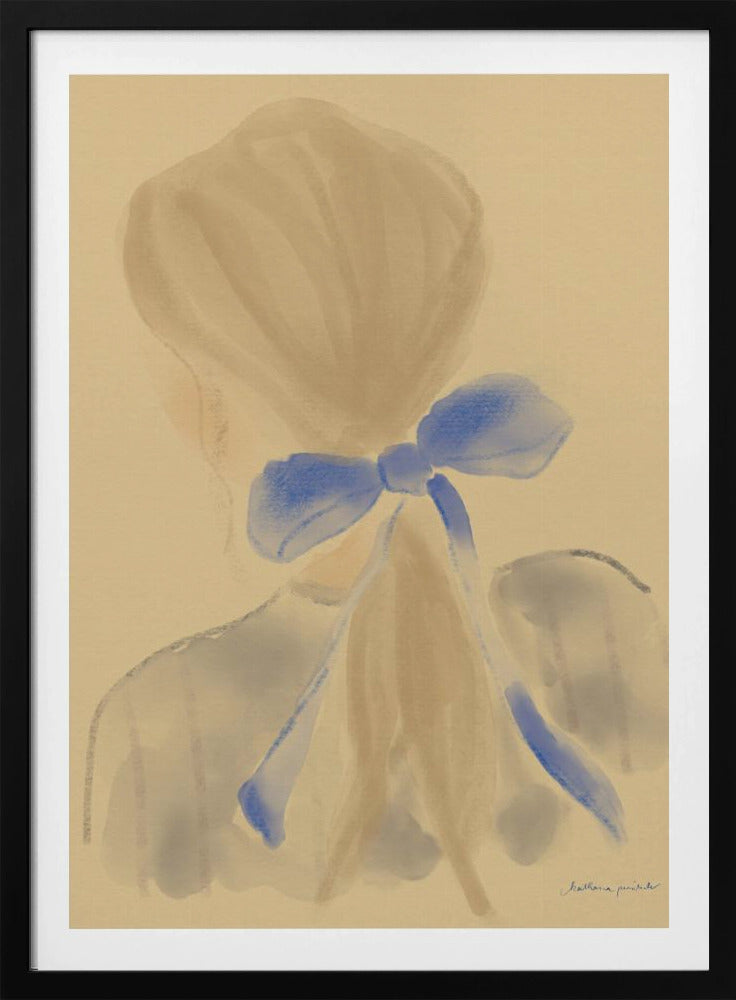 Girl With A Blue Hair Ribbon | Poster