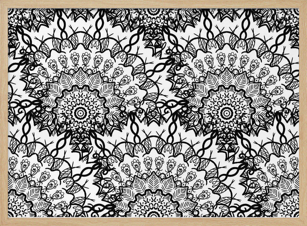 Abstract Mandala Line Art | Poster