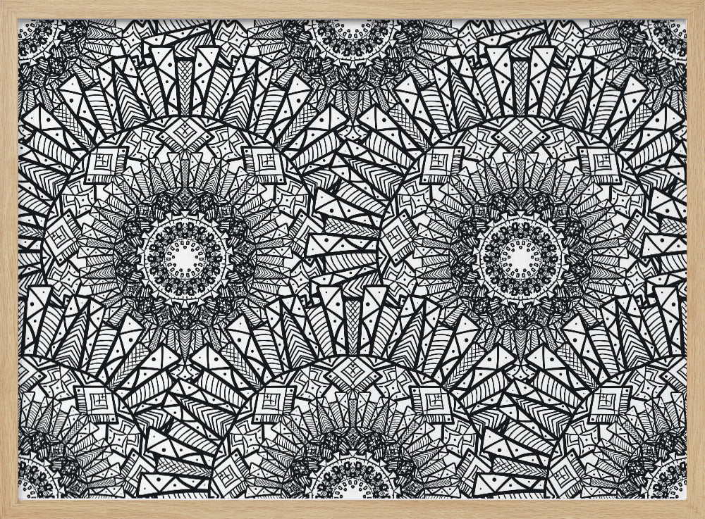 Abstract Mandala Line Art | Poster