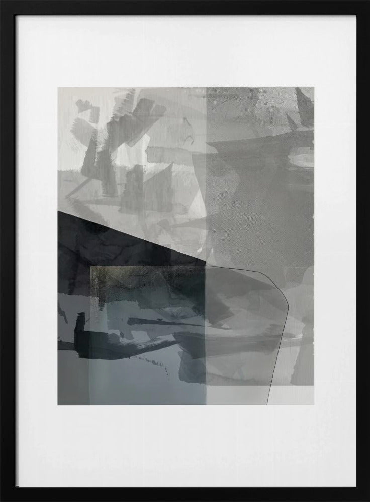 Abstract Monochrome Wash 1 | Poster