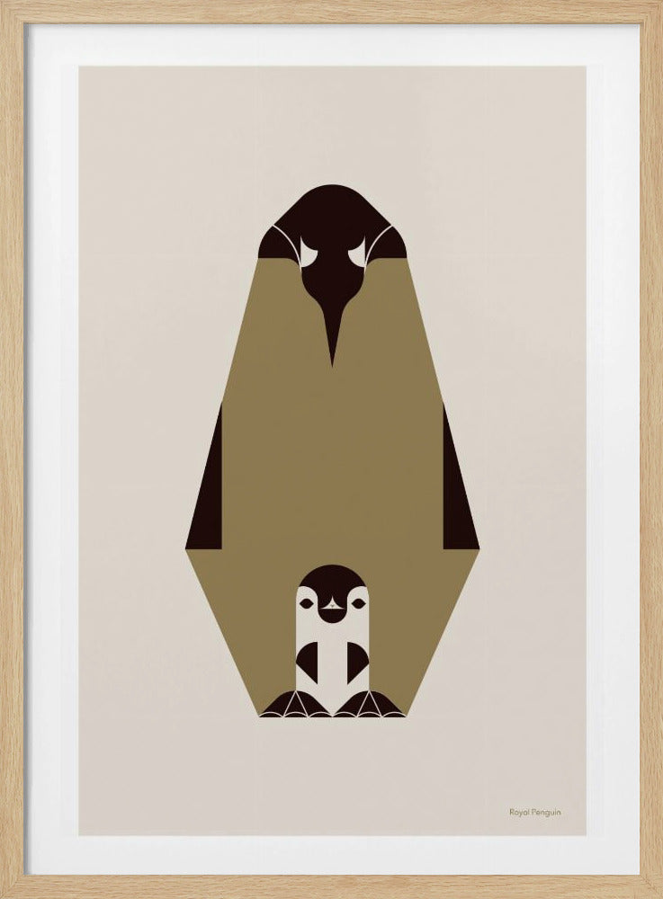 Golden Animals - Royal Penguin (white) | Poster