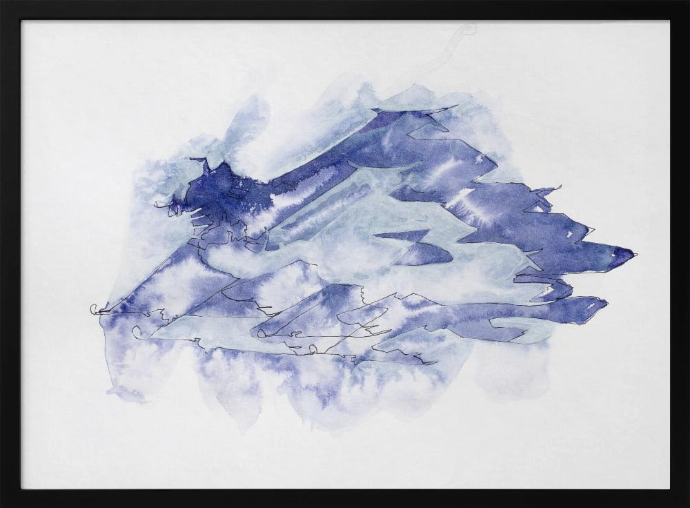 Kampfjet Study (indigo 4) | Poster