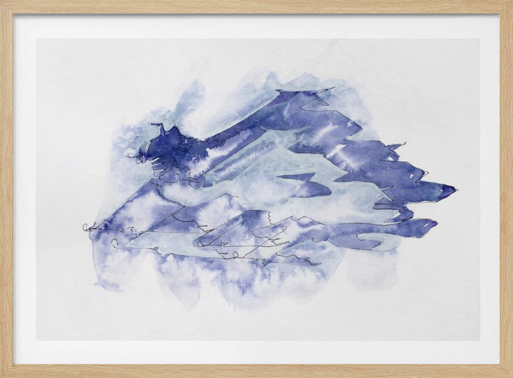 Kampfjet Study (indigo 4) | Poster