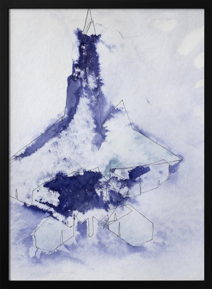 Kampjet Study (indigo 3) | Poster