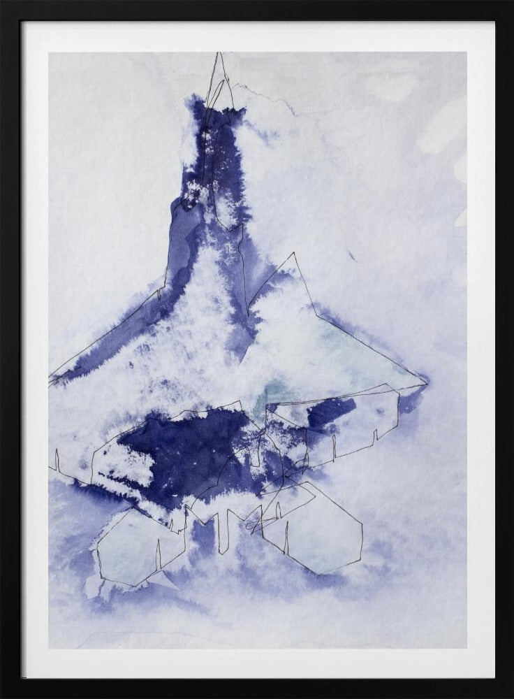 Kampjet Study (indigo 3) | Poster