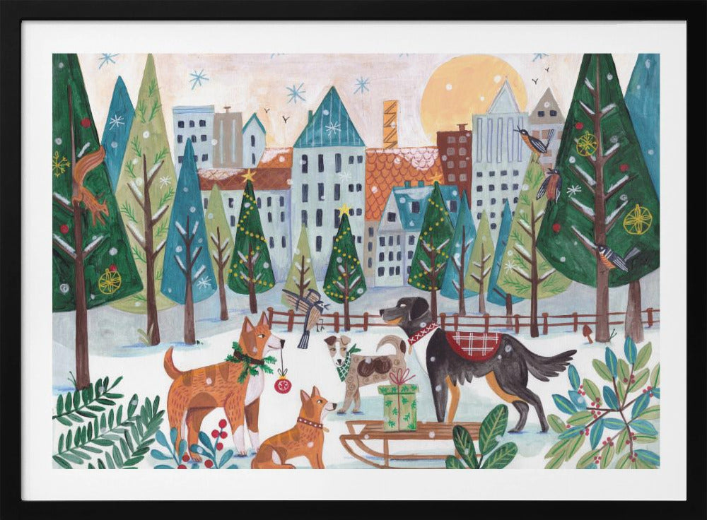 Dogs in the park | Poster