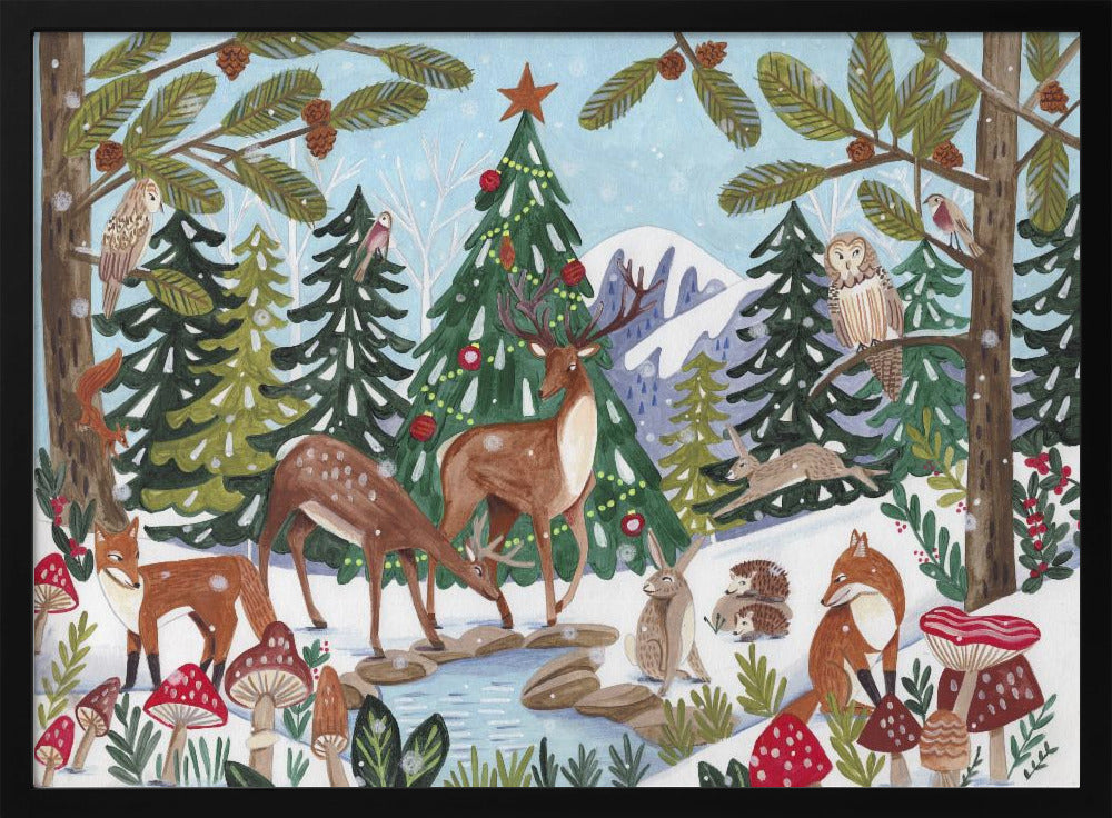 Animal Winter Scene | Poster