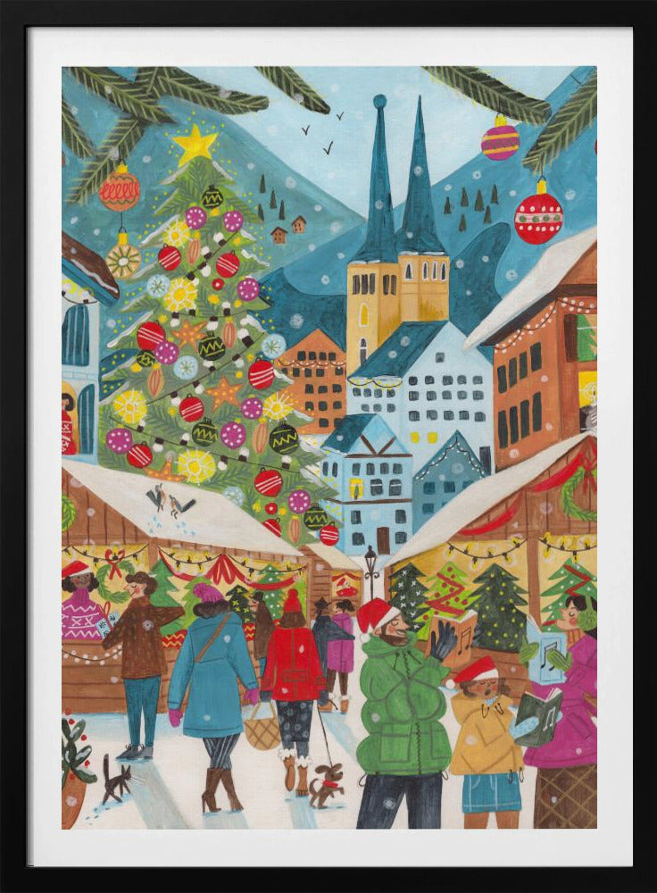 Christmas Market in the Village | Poster