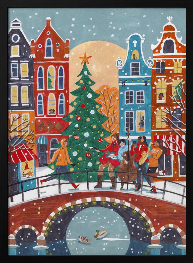 Snowfall in Amsterdam | Poster