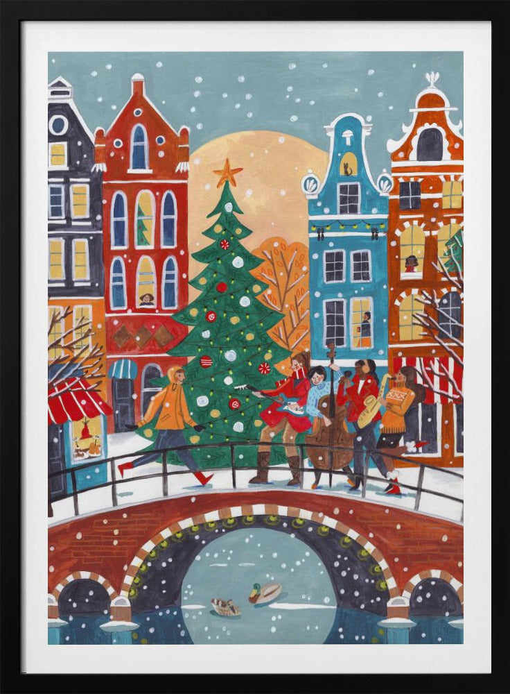 Snowfall in Amsterdam | Poster