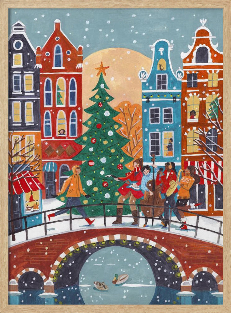 Snowfall in Amsterdam | Poster