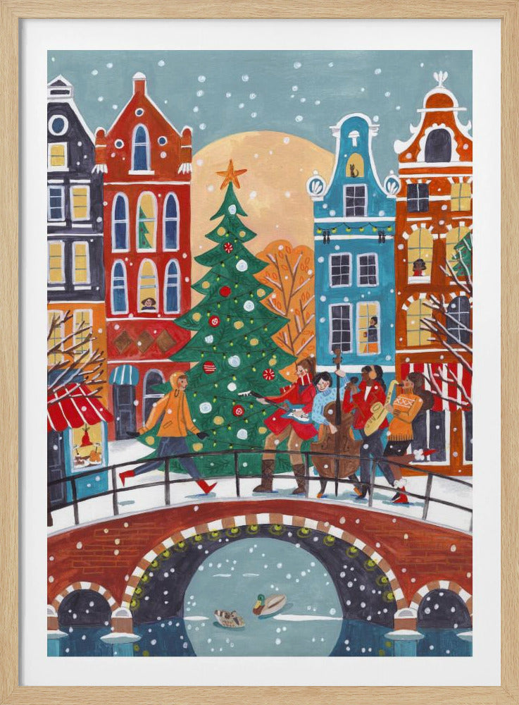 Snowfall in Amsterdam | Poster