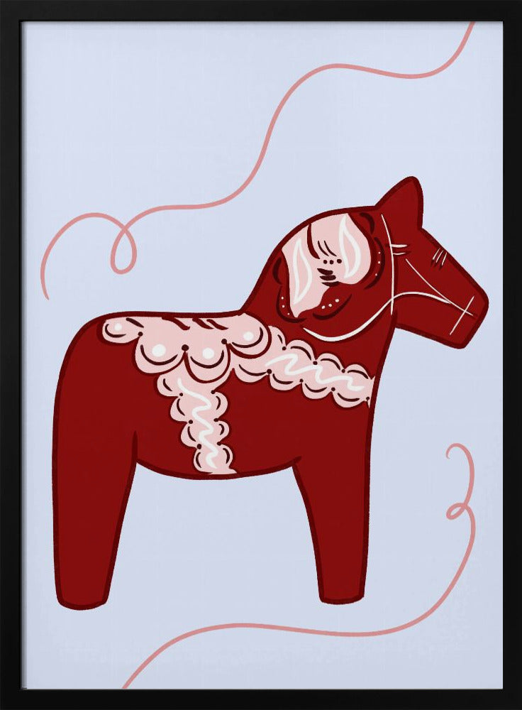 Red Horse Whimsy | Poster