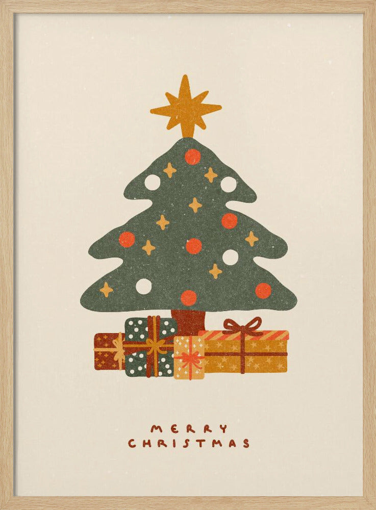 Christmas tree with gifts | Poster