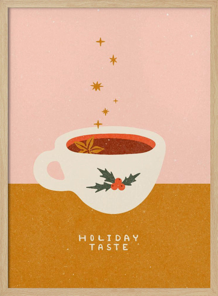Mulled wine mug. Holiday Taste | Poster