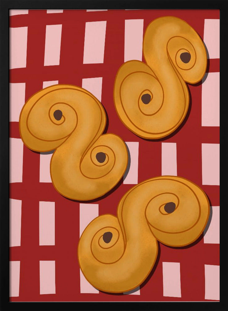 Golden Swirl Delight | Poster