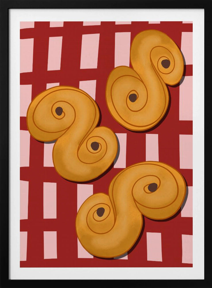 Golden Swirl Delight | Poster